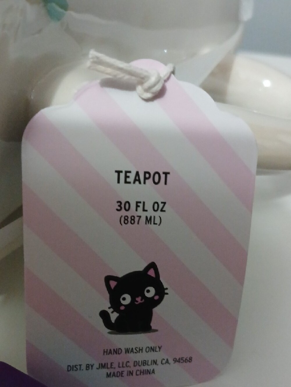New! Cute Ceramic Pastel Ghost Teapot by Booville NWT - Picture 10 of 10
